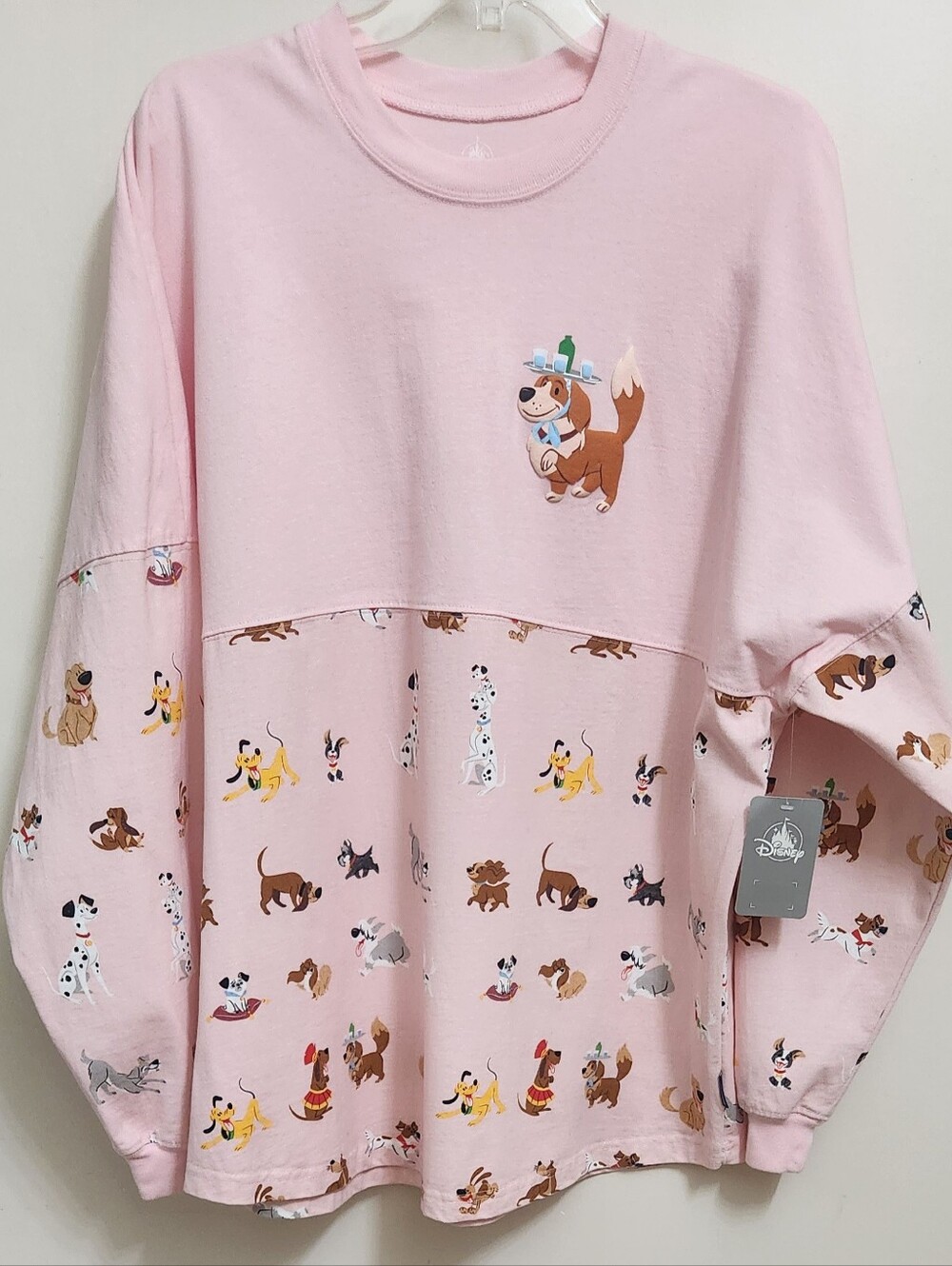 **NEW NWT RARE HARD-TO-FIND** Disney Dogs Sz XL Small Spirit Jersey Shirt Pink